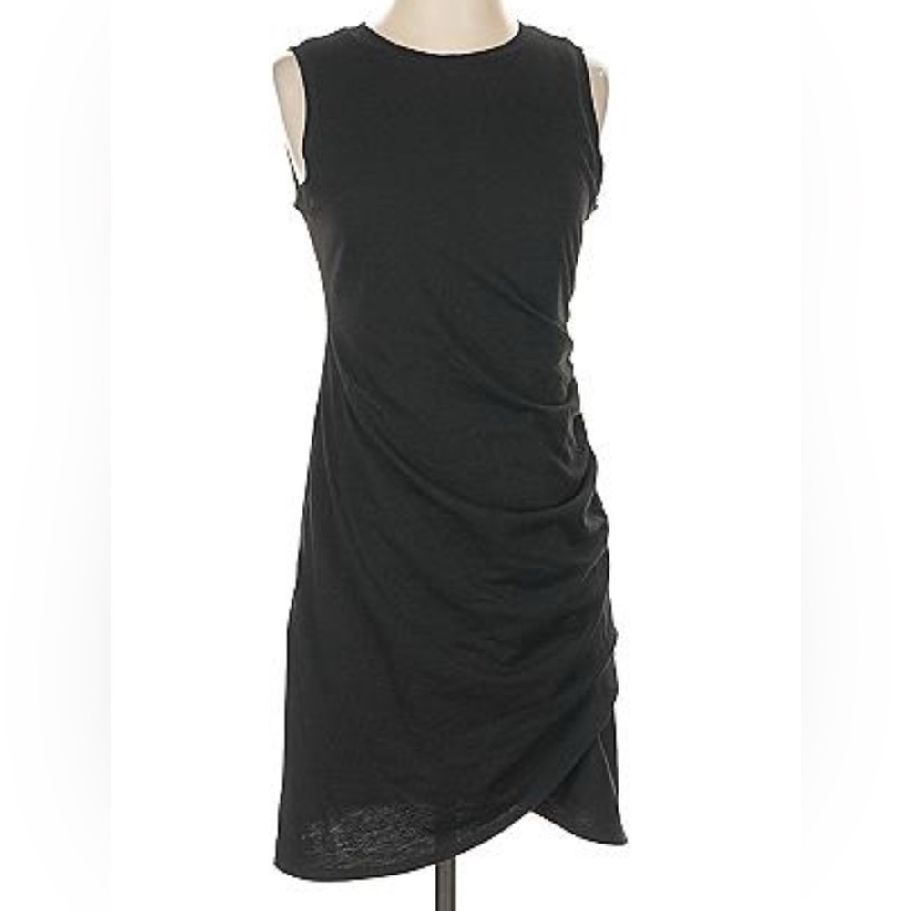 Nine West Black Asymmetrical Midi Dress